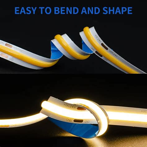 V Single Color Cob Led Strip Lights Leds Yiford