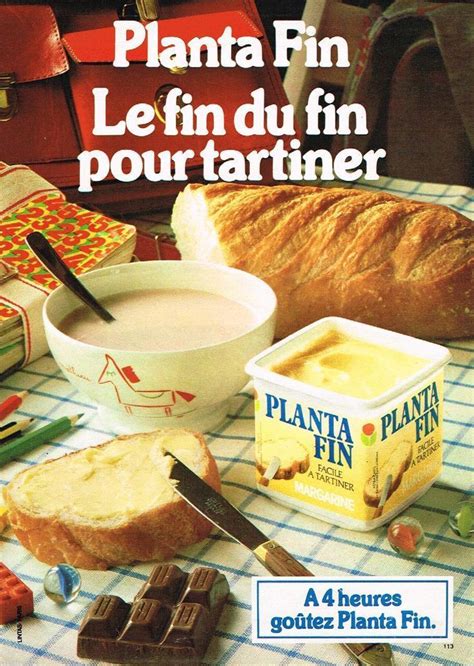 Publicité Planta Fin 1982 Vintage graphic design Food Vintage