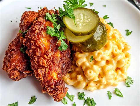 Spicy Nashville Hot Chicken With Mac N Cheese