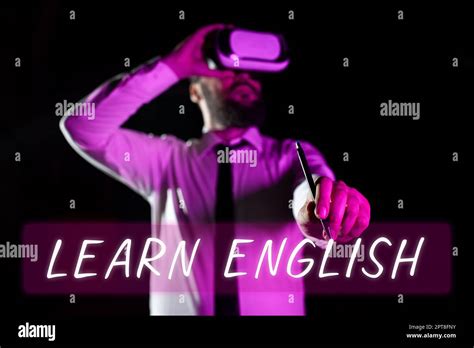 Text Sign Showing Learn English Business Idea Universal Language Easy