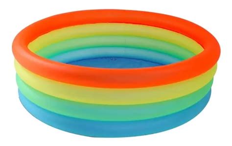 Banheira Piscina Arco Iris Infl Vel Infantil Mor Litros Frete Gr Tis