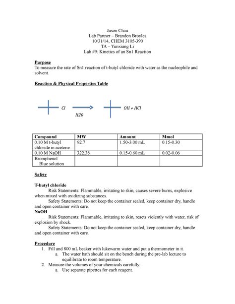 Lab Jason Chau Lab Partner Brandon Broyles Chem Ta Yunxiang Li Lab