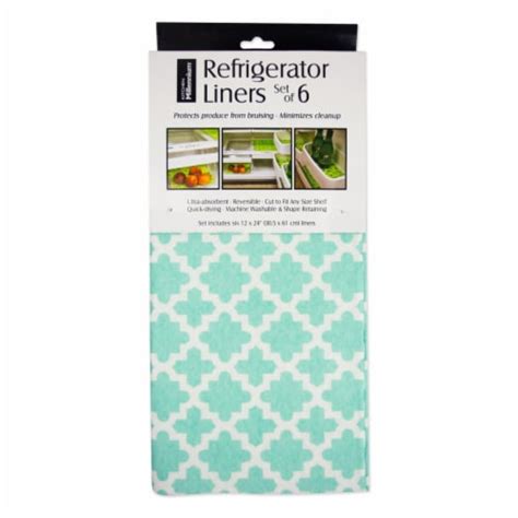 Design Imports Camz36579 Aqua Lattice Fridge Liner Set Of 6 1 Pick ‘n Save