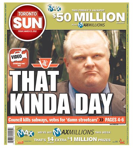 Toronto Sun Headline Today