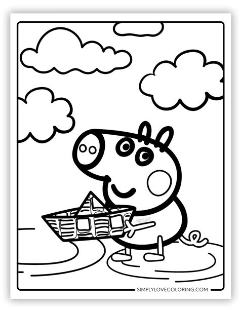 Peppa Pig Coloring Pages (Free PDF Printables) - Simply Love Coloring