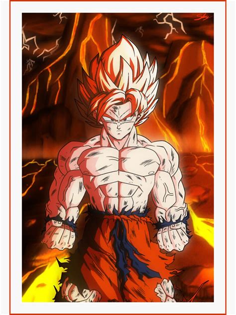 SSJ Goku Destroyed Namek Fanart Classic Sticker By Vieyraokwall