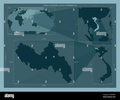 Lai Chau, province of Vietnam. Diagram showing the location of the ...