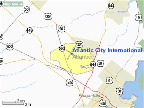 Atlantic City Airport Map