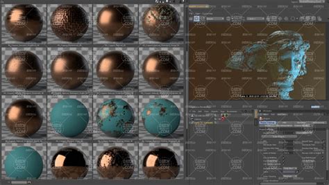 超260组redshift渲染器金属材质c4d材质预设合集 菜鸟c4d