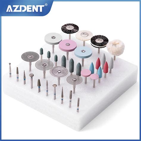 Azdent Kit De Pulido Dental Kit De Discos De Fresas De Diamante Hp