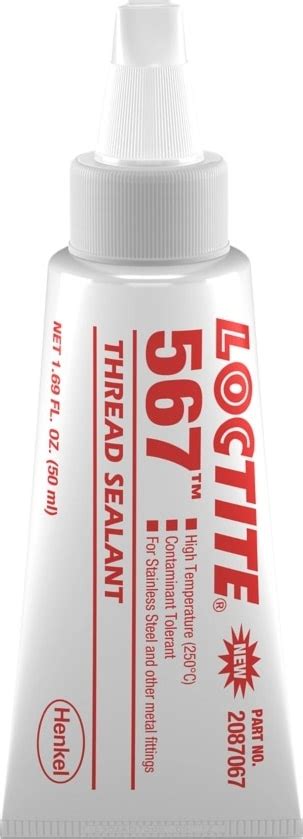 Loctite 2087067 567 High Temperature Thread Sealant 50 Ml Tube