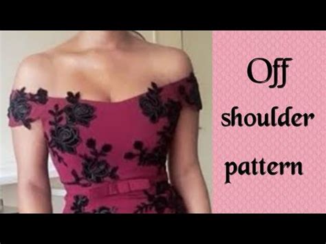 Off Shoulder Bodice Pattern Tutorial Off Shoulder Straps Easy