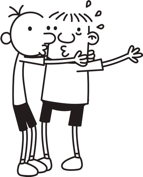 Download Better Greg And Rowley Kiszing Clipart Greg Heffley And