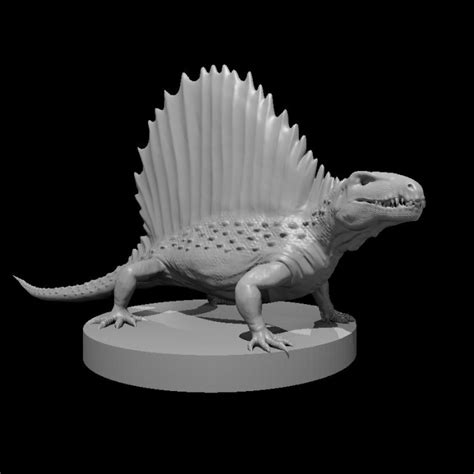 3D Printable Dimetrodon By Miguel Zavala