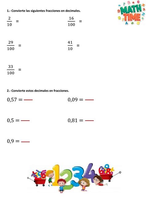 Convertir Decimales A Fracciones Worksheet Live Worksheets 54 Off