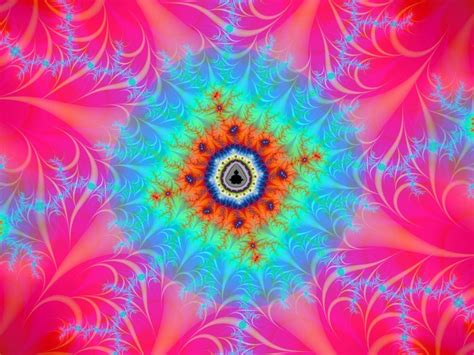 Abstract Fractal Pattern Circle Psychedelic Toy Flower Plant