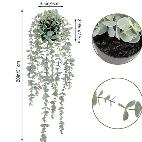 Plantes d eucalyptus artificielles pour décoration intérieure et