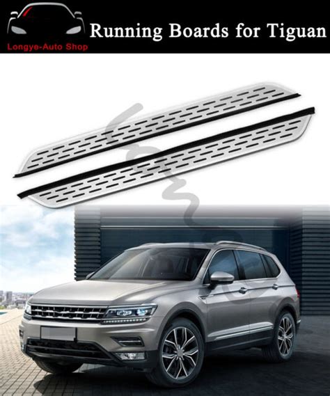 Running Board Fits For Vw Tiguan 2017 2020 Side Step Nerf Bar Protector Ebay