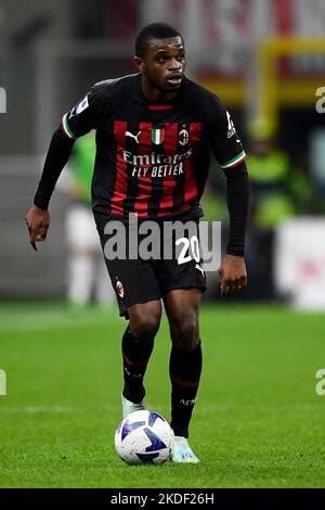 Pierre Kalulu Of Ac Milan In Action During The Coppa Italia