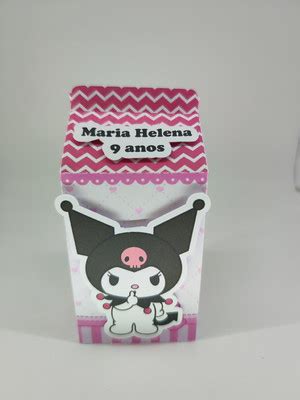 Caixinha Milk Personalizado Kuromi Rosa Desmontado Compre Produtos