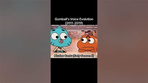 gumballs voice evolution   season youtube