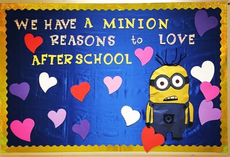 Februarys Board We Have A Minion Reasons To Love Afterschool