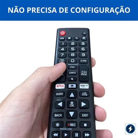 Controle Remoto Compativel Tv LG Smart Universal Netflix R 22 Em Mogi