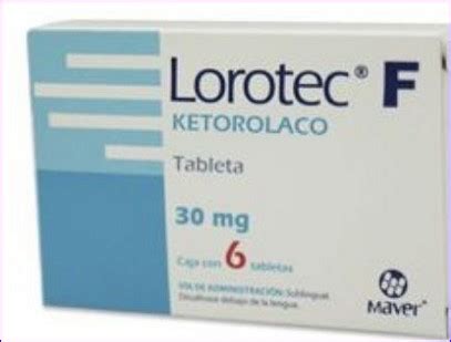 LOROTEC F 30 MG 6 TABLETAS FARMACIA RIVAS DEL CENTRO