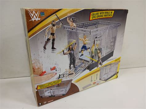 Buy The Mattel Wwe Wrekkin Collision Cage Playset Goodwillfinds