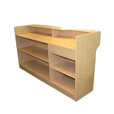 6' Slatwall Ledgetop Register Counter Maple | Store Displays® 