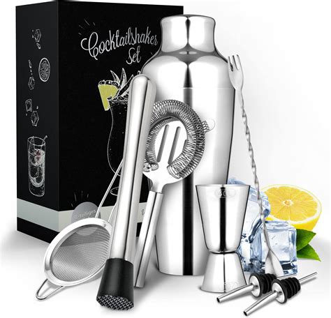 750ml Cocktail Shaker Set 3 Teiliges Cocktail Set Mit Integriertem