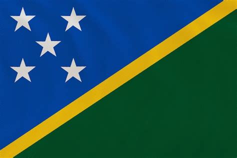 Bandera nacional de las islas salomón fondo con la bandera de las islas