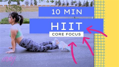 10 Minute Hiit To Burn Fat Fast And Increase Core Strength Youtube