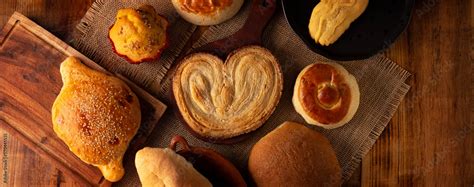 Variety Of Traditional Mexican Sweet Bread Hojaldra Bisquet Cocol