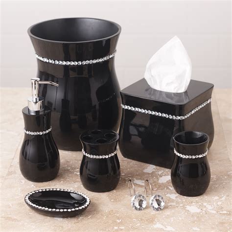 Black Bling Bathroom Accessories – Everything Bathroom