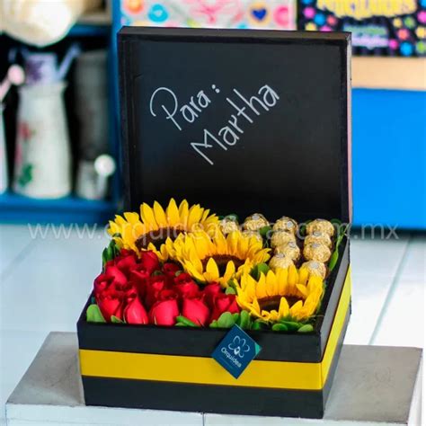 Sweet Box Rosas Girasoles Orqu Dea Boutique Floral