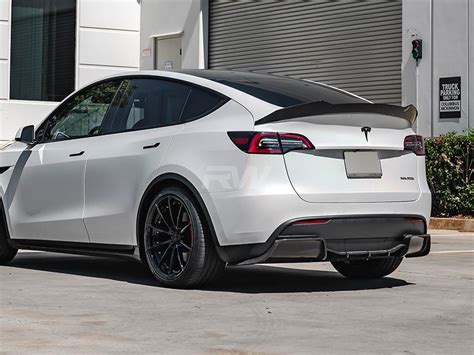 Tesla Model Y Dtm Dry Carbon Fiber Rear Diffuser