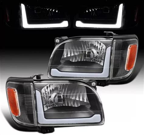 Par Faros Led Drl Toyota Tacoma Negros Meses Sin