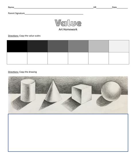 value scale for art 3