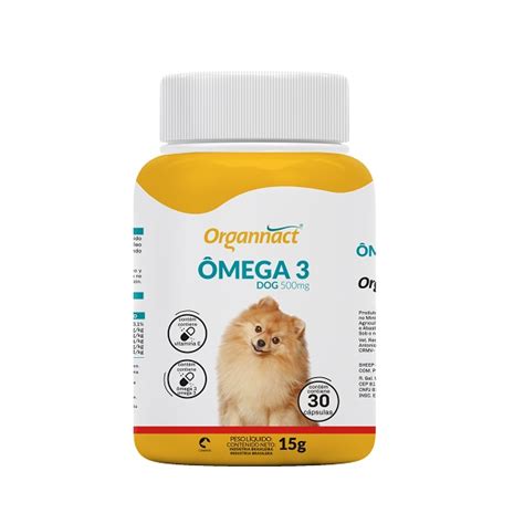 Suplemento Vitamínico Organnact Ômega 3 Dog para Cães Saúde e Bem