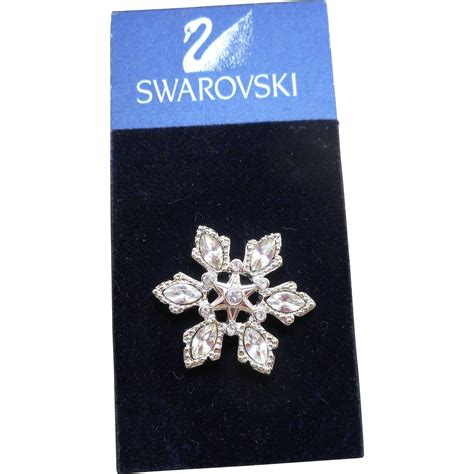 Swarovski Snowflake Tac Pin