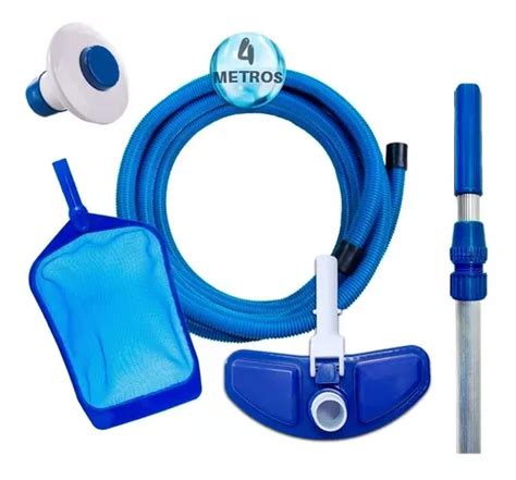 Kit Limpeza Piscina Inflavel Aspirador Mangueira Cabo Clorad