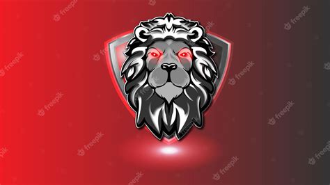 Premium Vector Lion Head Esport Mascot Logo Design