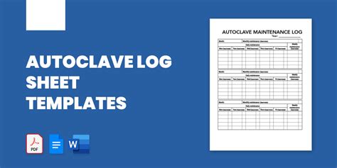 Printable Autoclave Log Sheet Templates