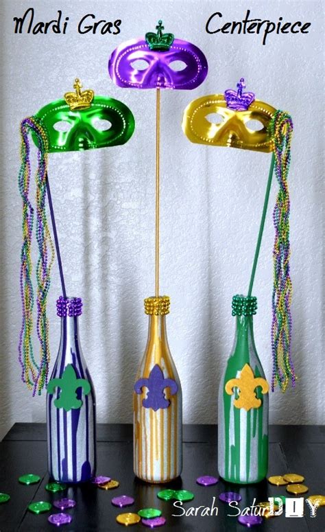 Diy Mardi Gras Centerpiece Purple Patch Diy Crafts Blog