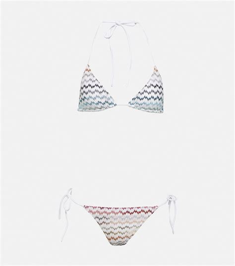 Zig Zag Triangle Bikini In Multicoloured Missoni Mare Mytheresa