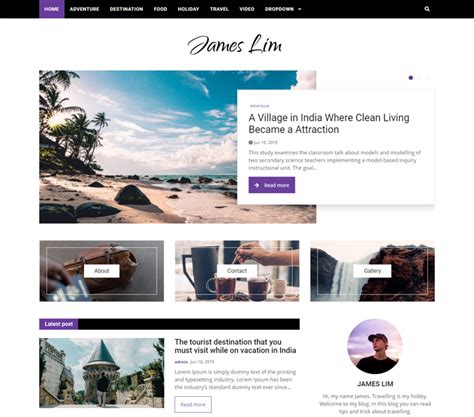 Bootstrap blog template simple and clean - BootNews