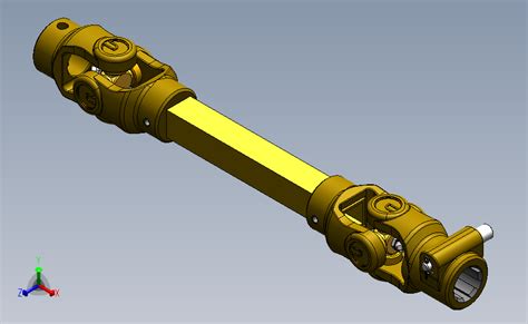 传动轴带联轴器模型 Solidworks 2011 模型图纸下载 懒石网