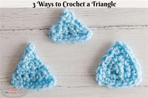 How To Crochet A Triangle 3 Ways Equilateral And Isosceles Triangle Patterns Nickis