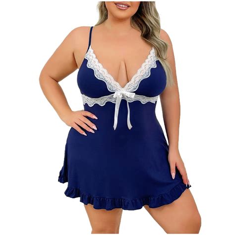 Wdfiry Nightgown For Women Babydoll Lingerie Lace Chemise Sleepwear Lace Sexy Nighty Slip